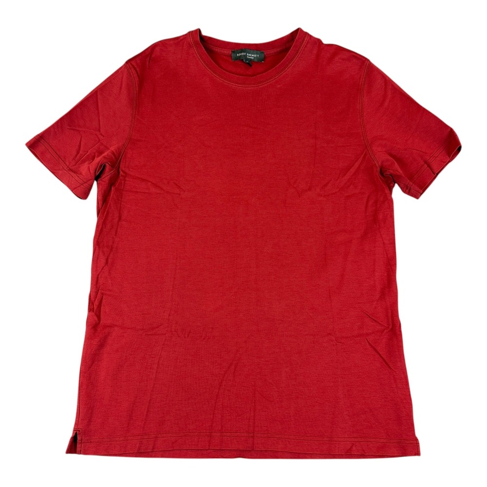 Robert Barakett T-Shirt Mens Large Red Pima Cotton Short Sleeve Crew Neck 23336